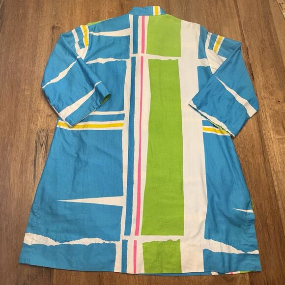Catherine Ogust For Penthouse Gallery Multi-Colored Shirt Dress/Tunic Size Small - Picture 15 of 16